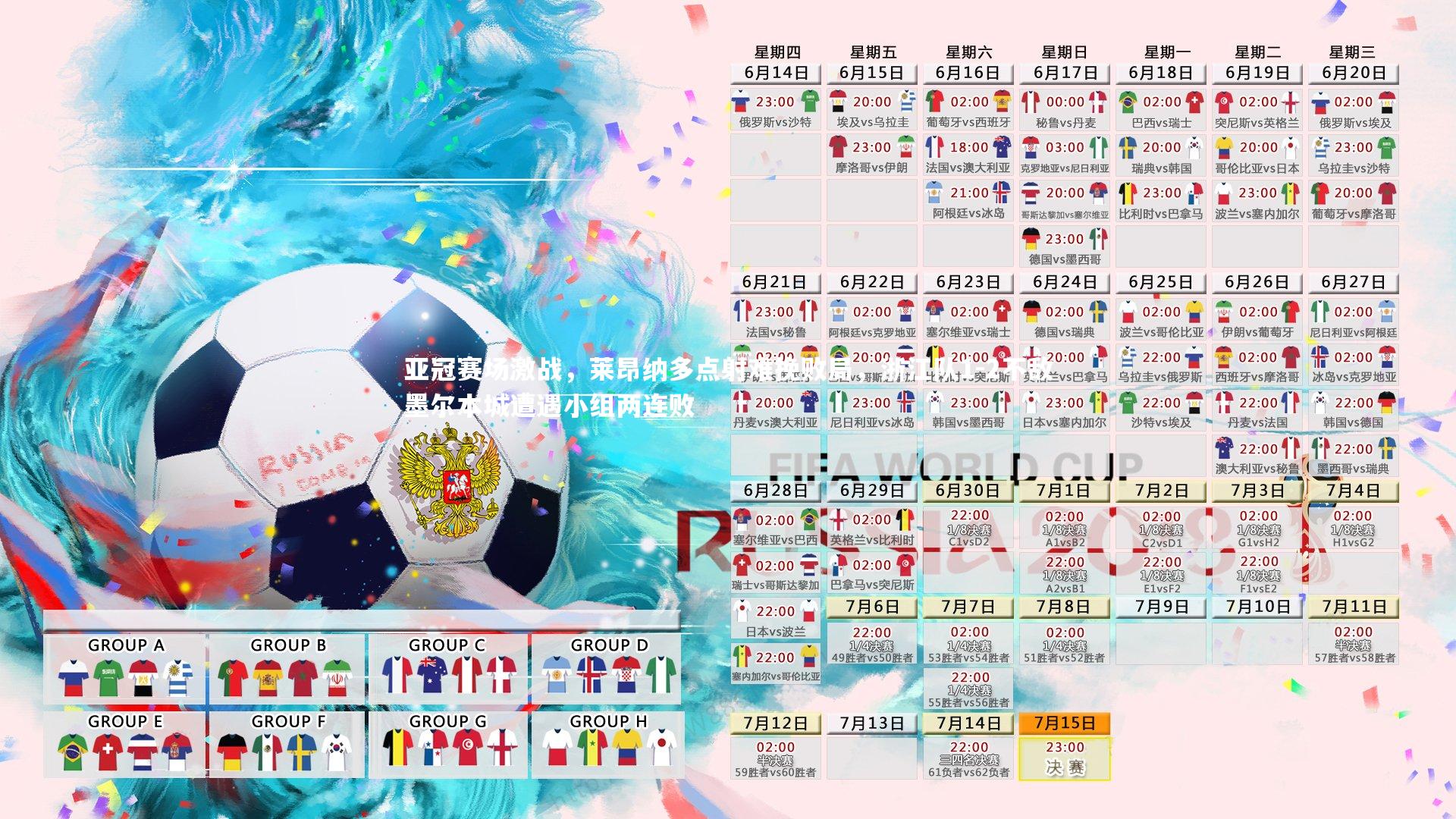 fb体育官网：亚冠赛场激战，莱昂纳多点射难挽败局，浙江队1-2不敌墨尔本城遭遇小组两连败